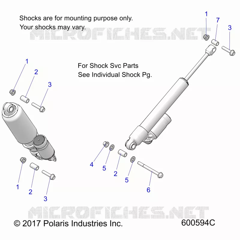 SUSPENSION ARRIERE SHOCKS MNTG.