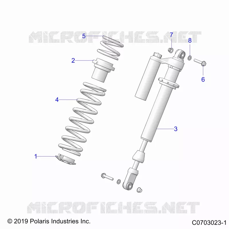 SUSPENSION, AMORTISSEUR AVANT MOUNTING, STANDARD/PREMIUM