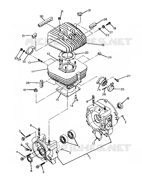 CARTERS MOTEUR and CYLINDRE  BIG BOSS 4X6 (4919801980037A)