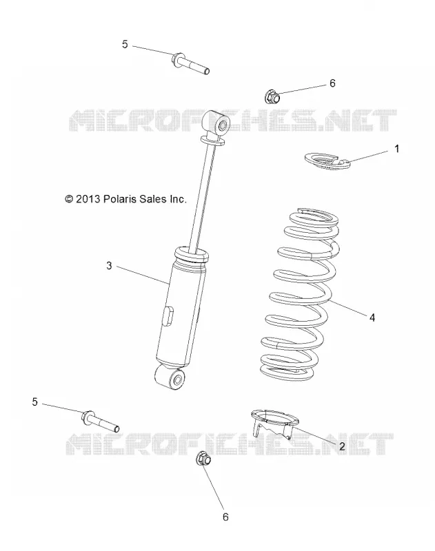 SUSPENSION, AMORTISSEUR AVANT