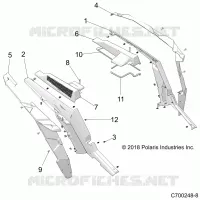 CARROSSERIE ARRIERE FENDERS AND BEZELS- Z21NAM99AG (C700248-8)