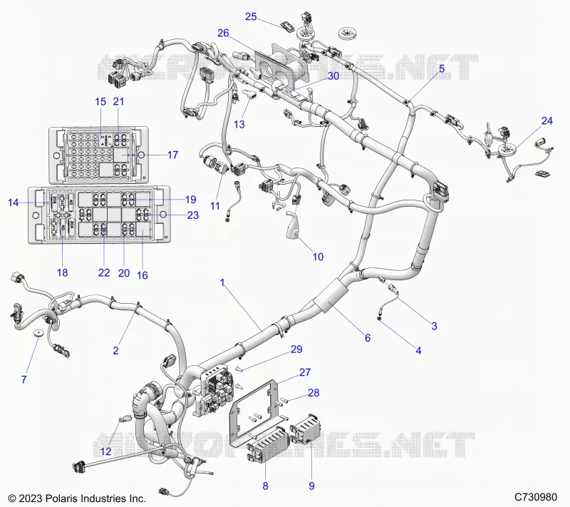 ELECTRICITE, WIRE HARNESS, CHASSIS