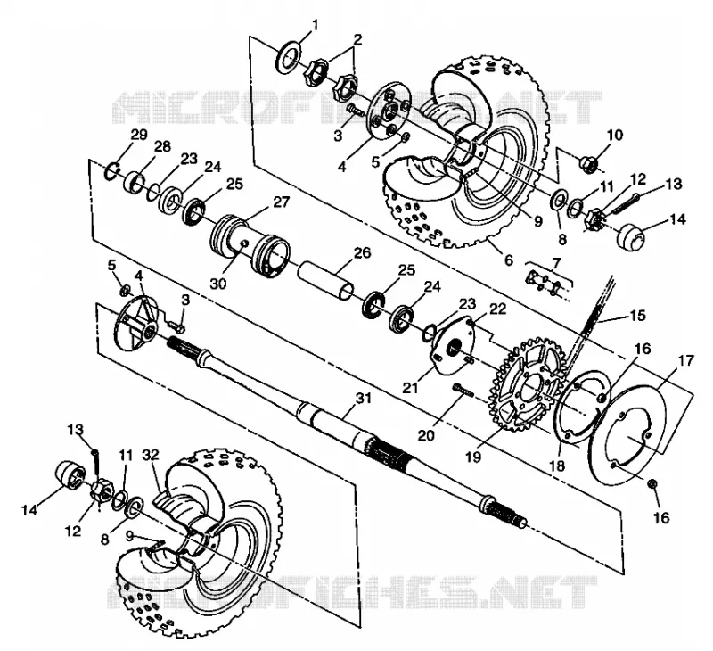PONT ARRIERE XPRESS 300 W98CA28C (4945364536C004)