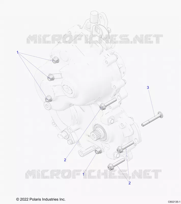 SYSTÃˆME DE TRANSMISSION, GEARCASE MOUNTING