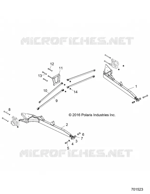 SUSPENSION ARRIERE CONTROL ARMS