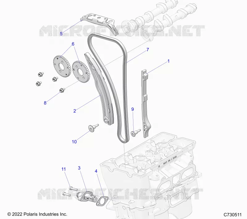 CHAINE DE DISTRIBUTION AND TENSIONER