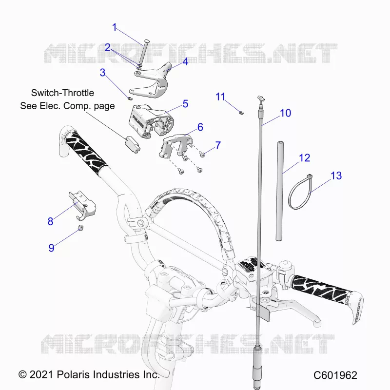 MOTEUR, THROTTLE CONTROL ASM.