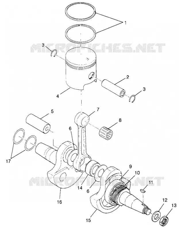 VILEBREQUIN AND PISTON TRAIL BOSS W97AA25C (4940574057C008)