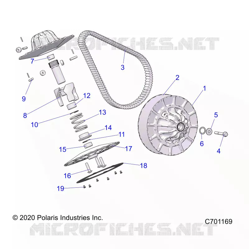 SYSTÃˆME DE TRANSMISSION, SECONDARY CLUTCH