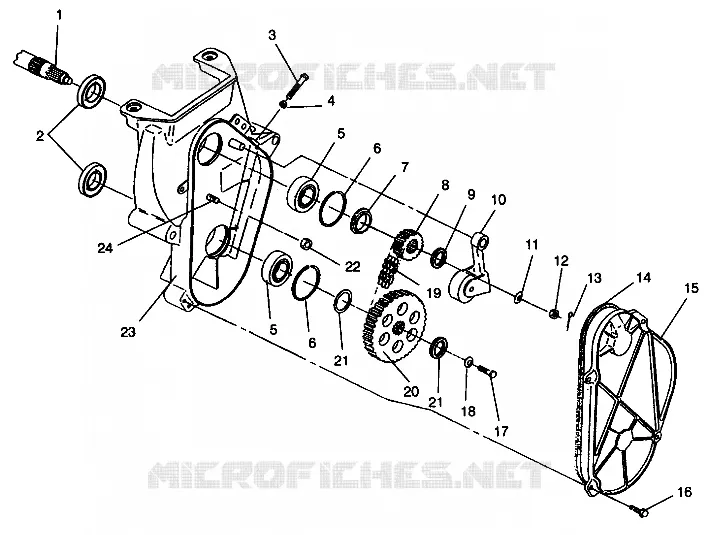 CARTER DE CHAINEE ASSEMBLY 600 XCR 0941667 (4927092709018A)