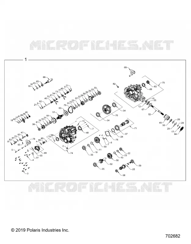 SYSTÃˆME DE TRANSMISSION, MAIN GEARCASE INTERNALS