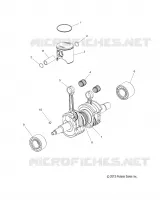 ENGINE, PISTON AND VILEBREQUIN (3090419)