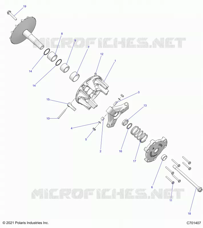 SYSTÃˆME DE TRANSMISSION, PRIMARY CLUTCH