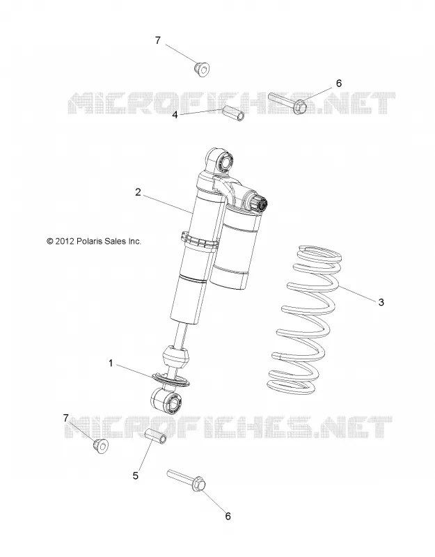 SUSPENSION, AMORTISSEUR AVANT, MOUNTING