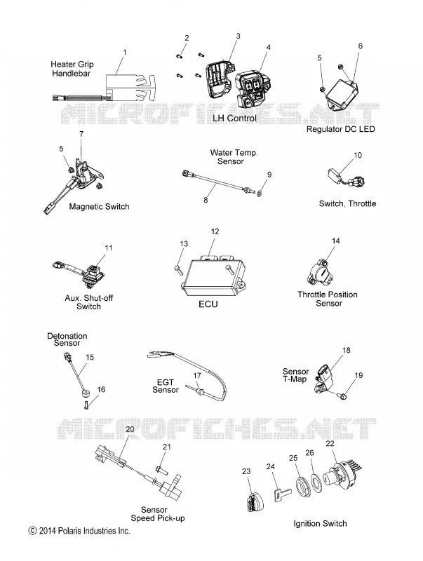 BOUTONS, CAPTEURS AND COMPONENTS