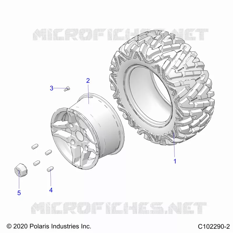 ROUES, REAR TIRE