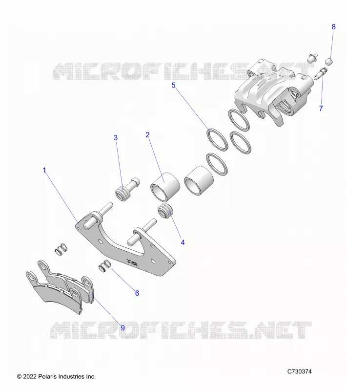 FREIN AVANT CALIPER -R24E3GC4FD/SC4CD/SC4FD (C730374)