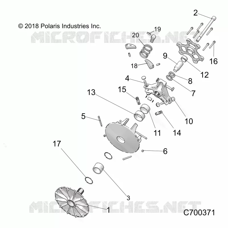 SYSTÃˆME DE TRANSMISSION, PRIMARY CLUTCH