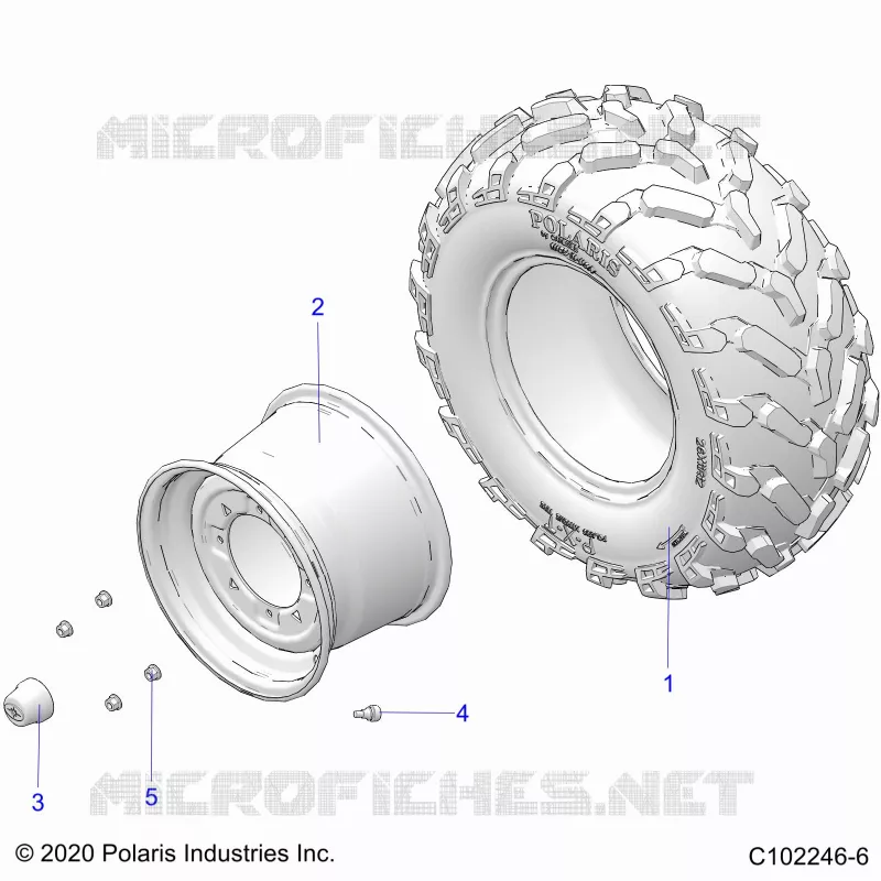 ROUES, REAR TIRE