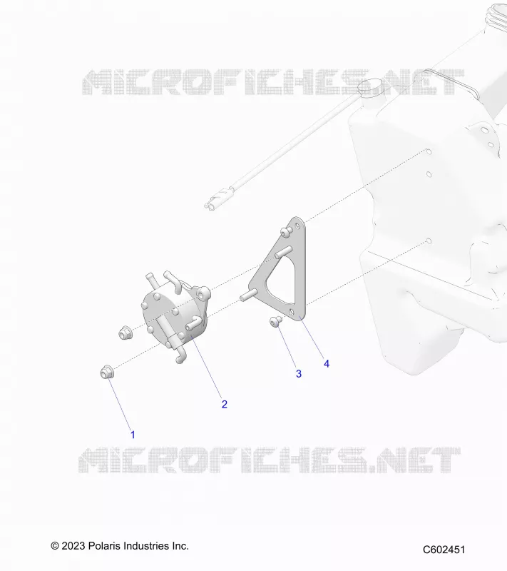 SYSTÃˆME D'ALIMENTATION, FUEL PUMP MOUNTING