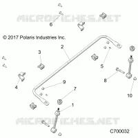 SUSPENSION AVANT STABILIZER BAR- R19RRE99AV/BV/A1/B1/A9/B9/AP/BP/AJ/BJ/AD/BD (C700032)