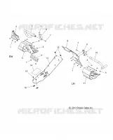 CHASSIS, PROTECTION D'EMBRAYAGE AND REPOSE PIEDS