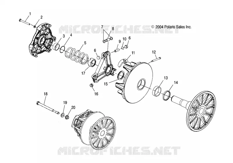 EMBRAYAGE DE TRANSMISSION (MANUAL START MODELS)
