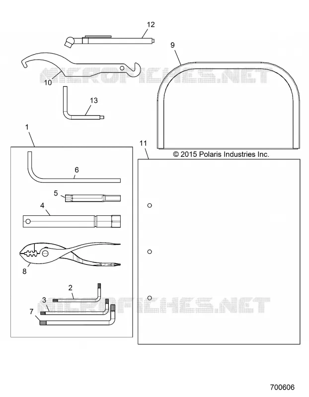 REFERENCE, MANUEL DU PROPRIETAIRE AND TOOL KIT