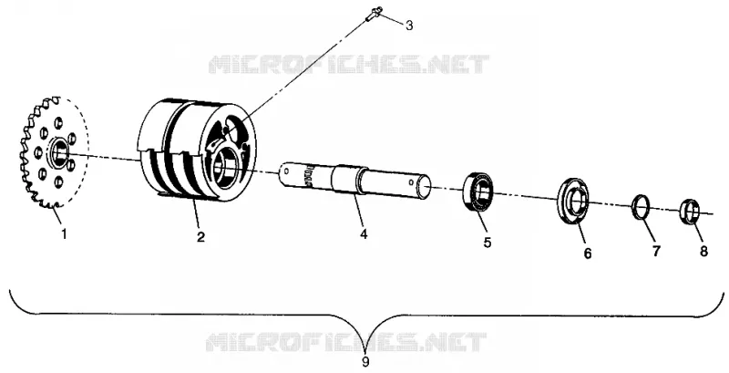TENDEUR AVANT MAGNUM 4X4 W968144 AND  SWEDISH MAGNUM 4X4 S968144 (4936053605B003)