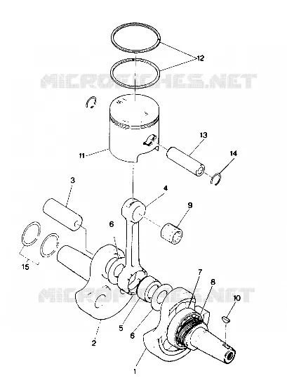 VILEBREQUIN AND PISTON ASSEMBLY (4913511351039A)