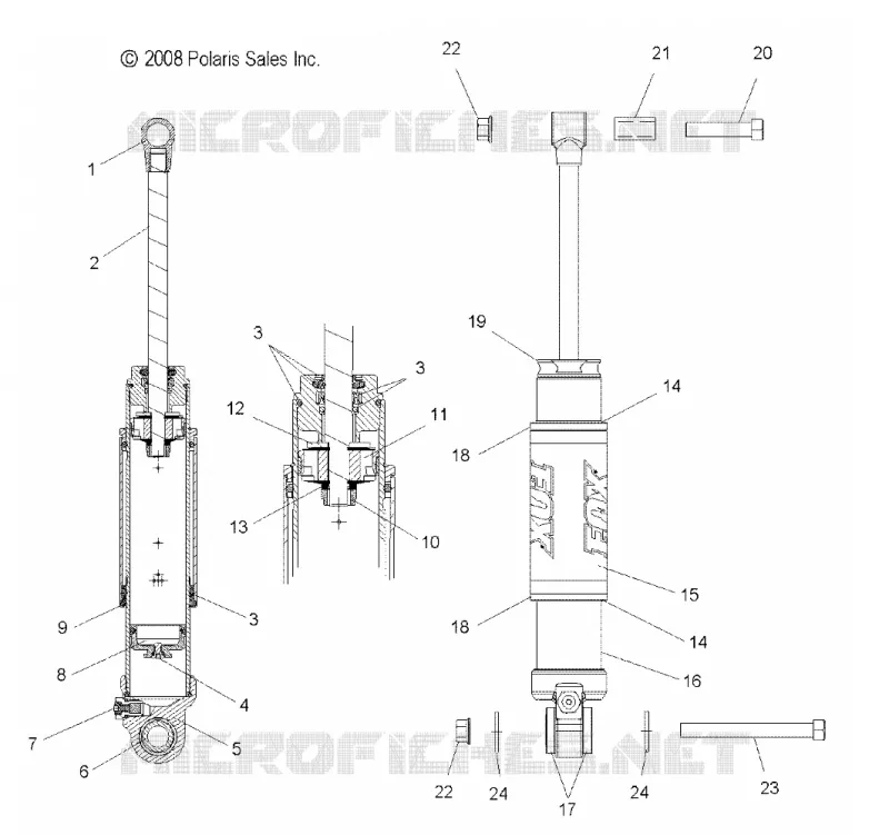 AMORTISSEUR ARRIERE (7043177)