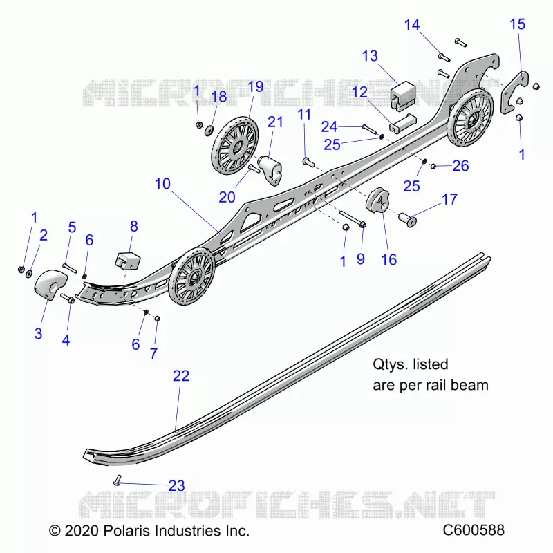 SUSPENSION, FIXATION RAIL