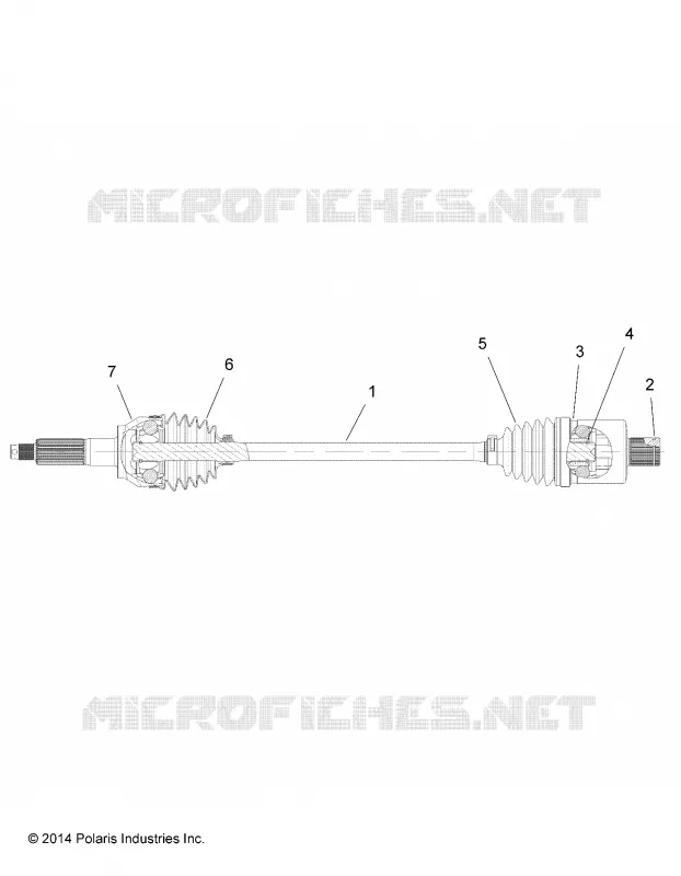 DRIVE TRAIN, TRANSMISSION ARRIERE SHAFT (TO 7/3/2017)