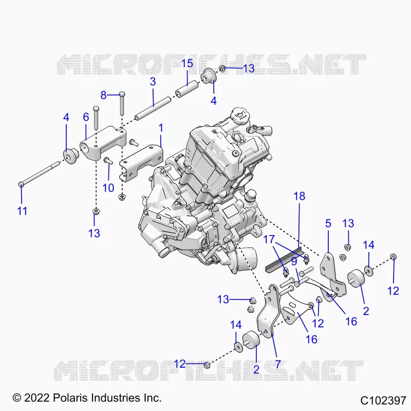 MOTEUR, MOUNTING & LONG BLOCK