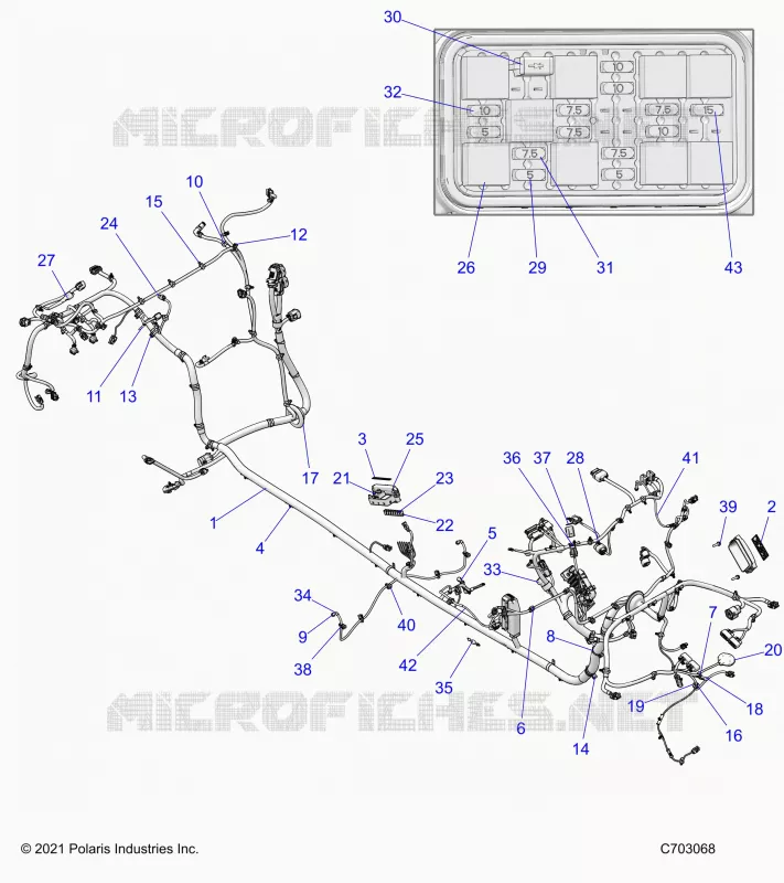 ELECTRICITE, WIRE HARNESS, CHASSIS