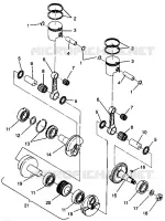 PISTON ET VILEBREQUIN 500 EFI 0942774 AND EFI SKS 0942574 (4924982498034A)