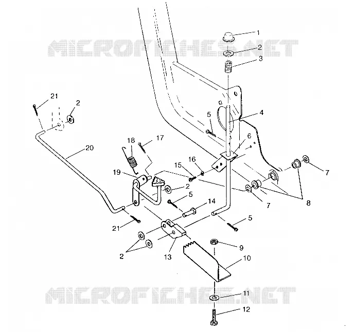 PEDALE ET FREIN DE PARKING  ASSEMBLY SWEDISH 4x4 400L S948140 (4926912691A009)