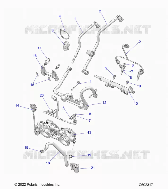 SYSTÃˆME D'ALIMENTATION, RAIL, LINES AND THROTTLE BODY
