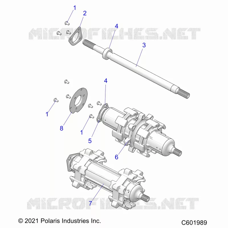 DRIVE TRAIN, JACKSHAFT AND ARBRE DE TRANSMISSION