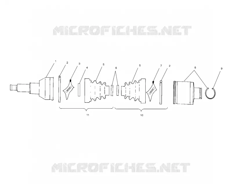 ARBRE DE TRANSMISSION ARRIERE