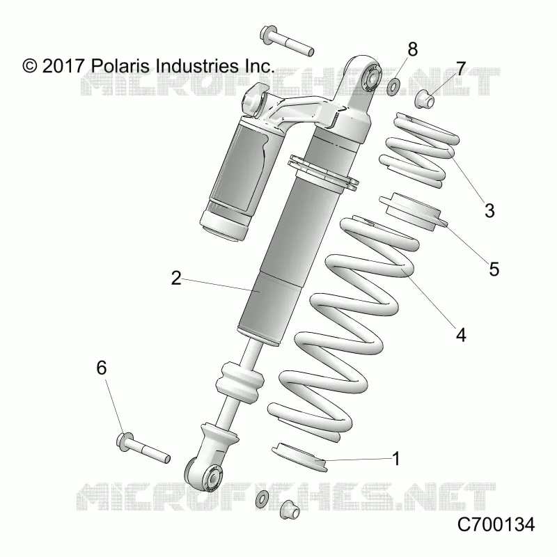 SUSPENSION ARRIERE SHOCK MOUNTING