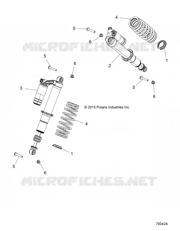 SUSPENSION, AMORTISSEUR AVANT MOUNTING