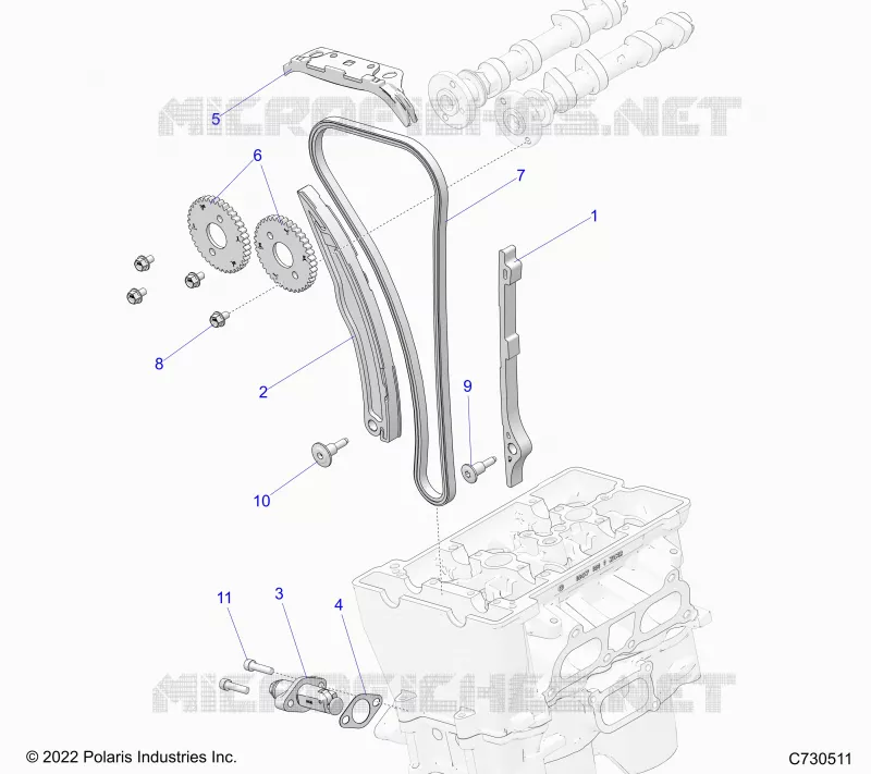 CHAINE DE DISTRIBUTION AND TENSIONER