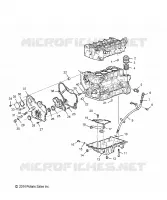 ENGINE, POMPE A HUILE, PAN, AND RELATED PARTS