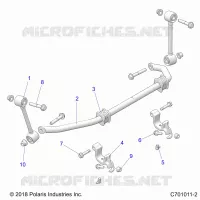 SUSPENSION, FRONT BARRE STABILISATRICE- Z22NAS99CZ (C701011-2)