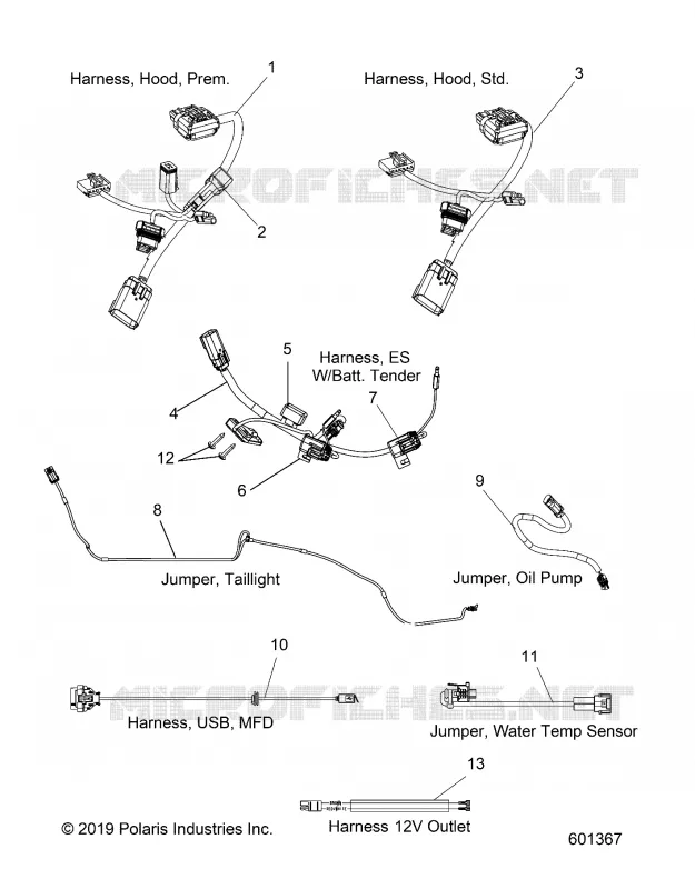 ELECTRICITE, JUMPERS/WIRE HARNESS