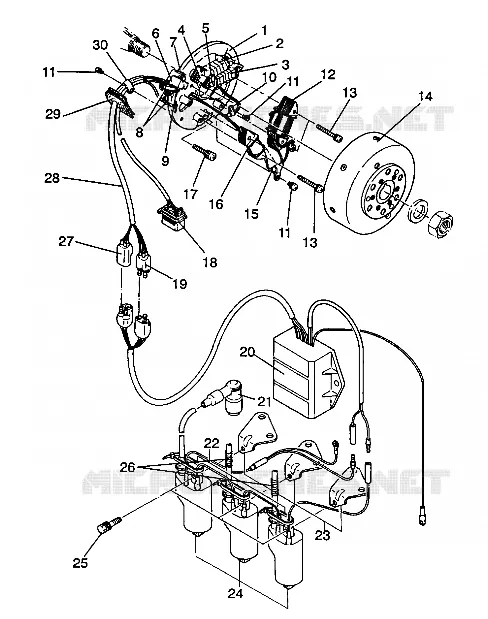 STATOR ASSEMBLY Storm/0932770 and Storm SKS/0932570 (4923032303035A)