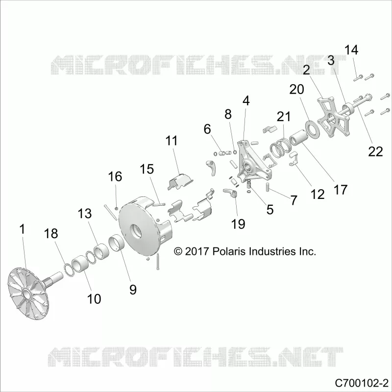 SYSTÃˆME DE TRANSMISSION, PRIMARY CLUTCH