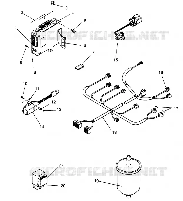 PIECES EFI  500 EFI 0952774, EFI SKS 0952574,   EFI SKS PT 0952974, AND EURO (4929052905D005)
