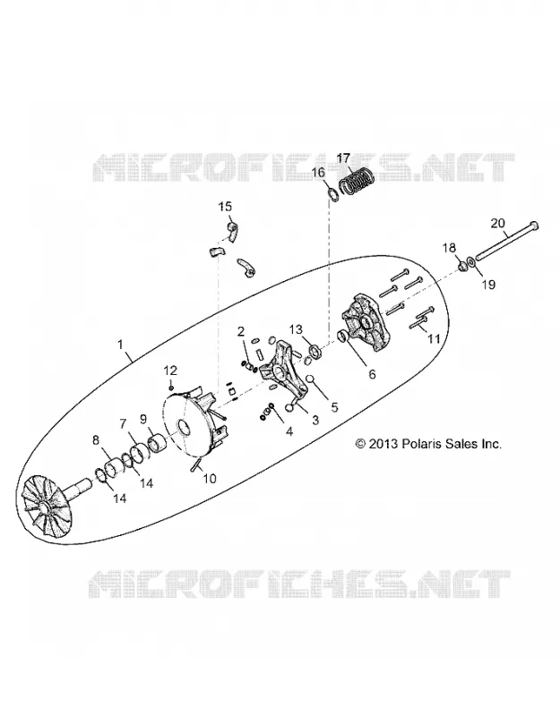 SYSTEME DE TRANSMISSION, PRIMARY CLUTCH